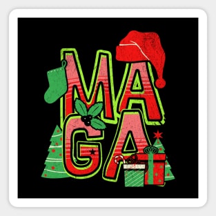 MAGA Donald Trump Christmas Magnet